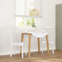 vidaXL Sillas de comedor con cojines 2 uds madera maciza marrón caucho en color Marrón y claro/Blanco y gris/Natural y claro y más | cómodas modernas ergonómicas para comedor cocina salón hogar - details 5