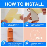 Pack de 2 soportes para cepillos de dientes eléctricos de pared (blanco) - details 3