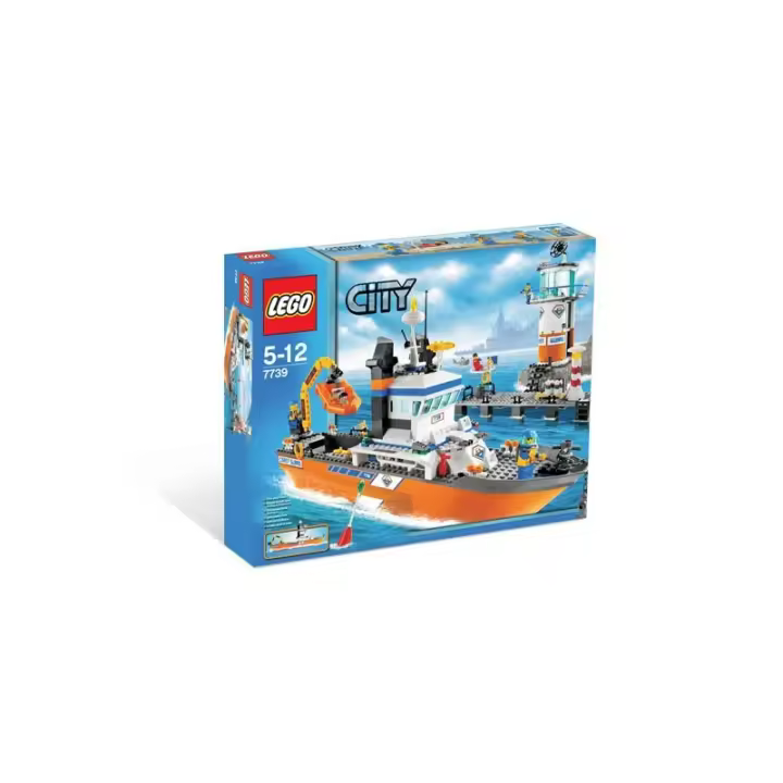 Lego 7739 city Barco patrulla y faro 7739 - 1