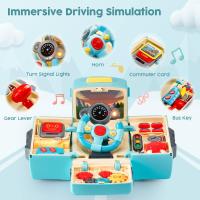 Juguete De Autobús Con Sonido Y Luz Juego De Ocupación Montessori Educativo Musical Para Niños Y Niñas Edad 4-6 Años Material ABS - details 1