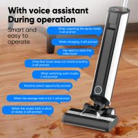 Aspiradora vertical inalámbrica, 3 modos de funcionamiento, 40 minutos de autonomía, pantalla LED, área de limpieza de hasta 140 m², apta para todo tipo de suelos y alfombras, blanco - details 5
