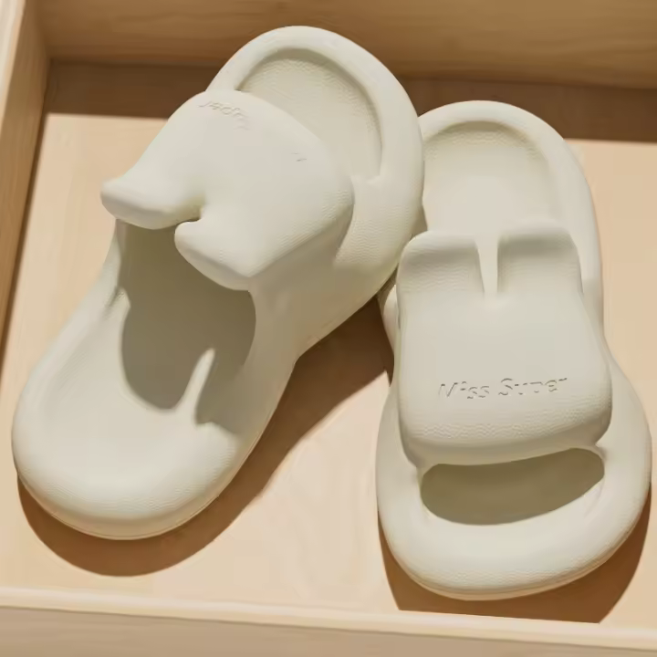 Nuevas y Bonitas Pants de conector EVA para Mujer, sandalias antideslizantes de Verano para interiores y Baños, para Padres y niños. - 1