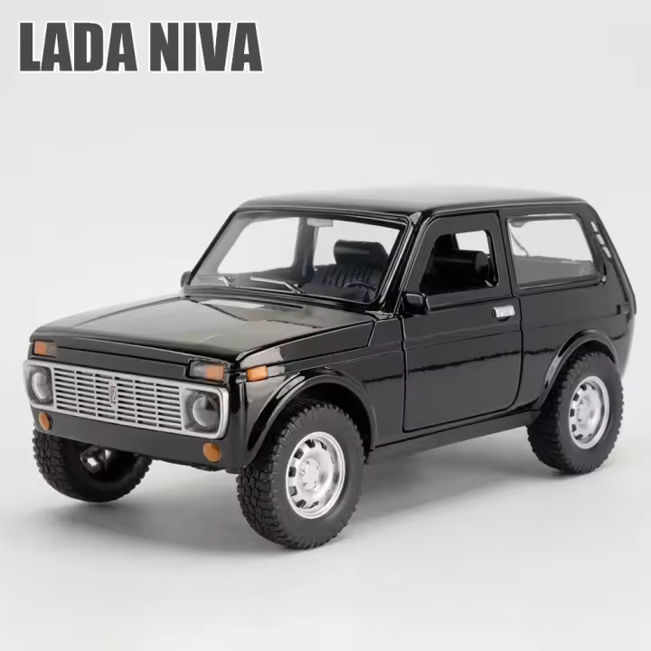 Modelo De Coche LADA NIVA Clásico 1:18 En Aleación Con Sonido Y Luz Vehículo De Metal Para Colección Regalo Para Niños - 1