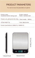 Báscula De Cocina Digital 10kg Para Hornear Y Dieta Personal Pantalla LCD Precisión 1g Escala De Alimentos Electrónica - details 9