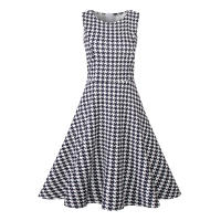 Vestido Largo Impresión Verano Para Mujer Sin Mangas Bohemio Casual Cuello Redondo Talla Grande Vestido Vintage De Playa - details 0