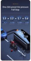 Bomba de aire inteligente portátil 150PSI para coche compresor automático inflador de neumáticos para motocicleta bicicleta baloncesto material ABS componentes electrónicos - details 1