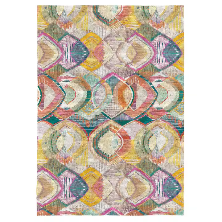 NAF NAF - Alfombra decorativa BERRY multicolor. Varios tamaños disponibles. - 1