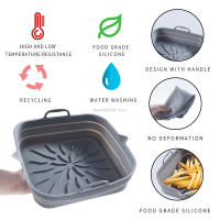 Almohadilla Reutilizable De Silicona Para Air Fryer Bandeja Plegable Para Horno Herramienta De Hornear Para Pizza Y Pollo - details 3