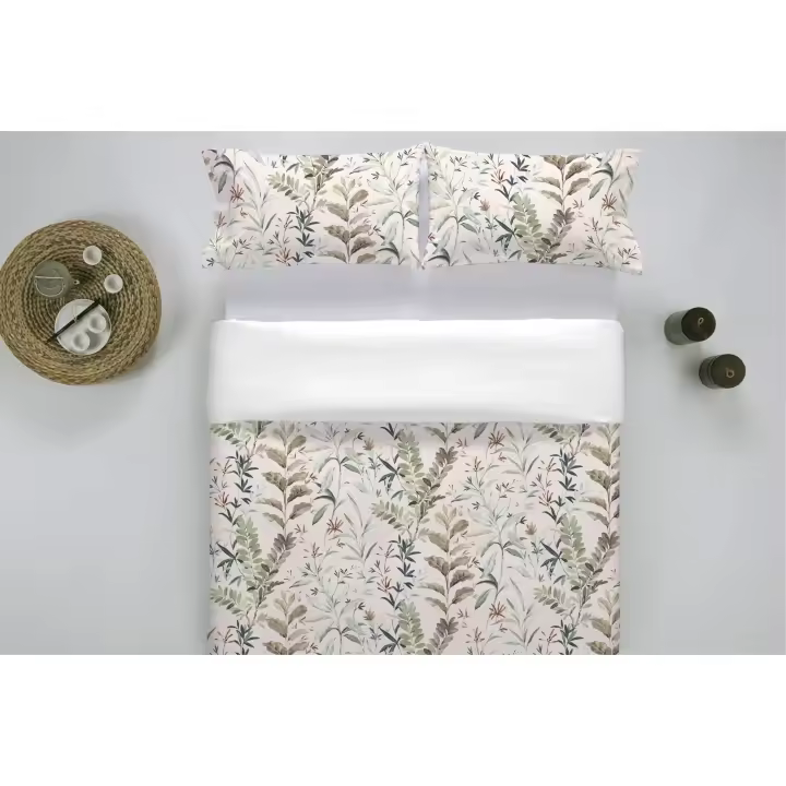 FACTORY COLCHON - Set Funda Nórdica Maimadi + Funda Almohada Anti Ácaros Antibacteriano Hipoalergénico Transpirable Algodón - 1