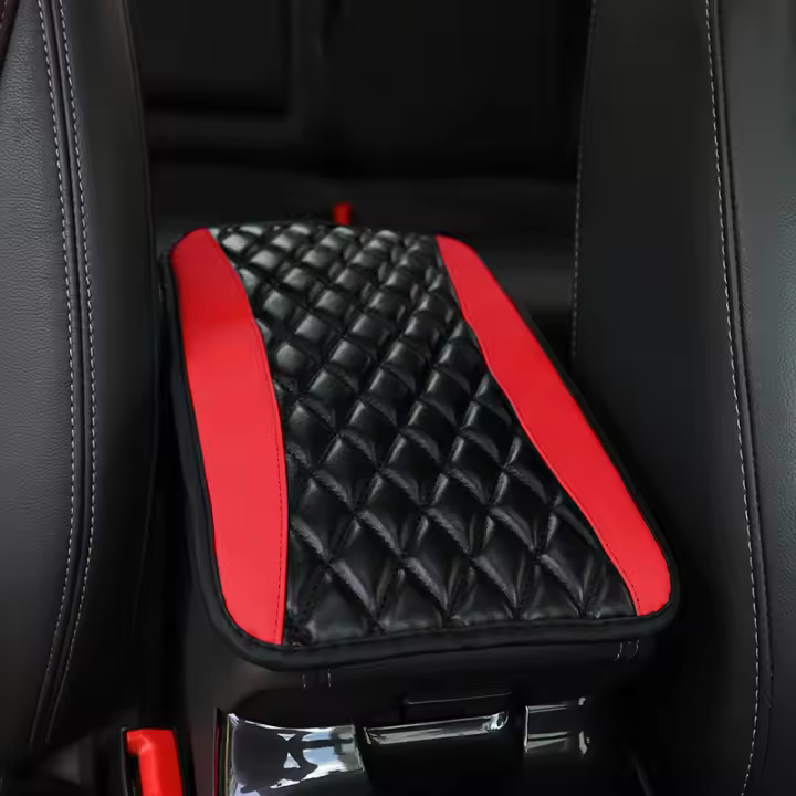 Manta De Reposabrazos Para Coche Universal En Cuero PU Estilo Étnico Impermeable Antideslizante Con Caja De Almacenamiento Accesorio De Estilo Interior Para Automóvil - 1