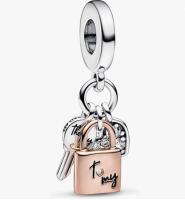 PANDORA Moments en Plata esterlina con Baño de dos tonos (only Colgante, Cadena no incluida) - details 5