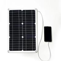 Panel Solar Portátil 500W 12V Con Puerto USB 5V Impermeable Para Carga De Batería Y Teléfono Móvil En Camping Al Aire Libre - details 8