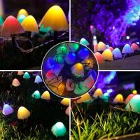 Luces De Hongo Solar Para Jardín Decoración Exterior Impermeable Con 8 Modos Luces Nocturnas Para Camino Paisaje Jardín Navidad - details 10