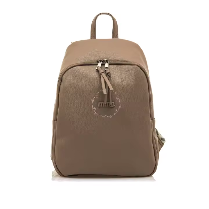 mochilas mujer adria marron con cierre cremallera - 1