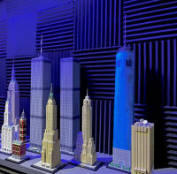 Modelo De Edificio Del World Trade Center 1:800 Vista De Calle De La Ciudad Bloques De Construcción MÓC-159549 Regalo Para Adultos Y Niños - details 8