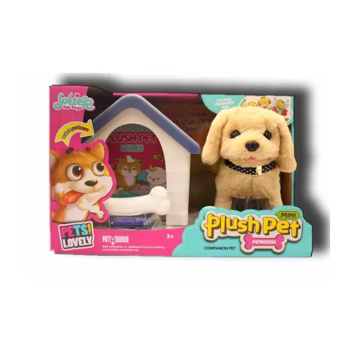 PERRITO CON CASITA ANDA Y LADRA 2 COLORES DE PANRITOS - 1