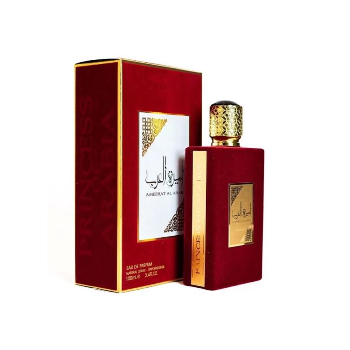 PERFUME ÁRABE AMEERAT AL ARAB PRINCESS OF ARABIA ROJO 100 ML - LATTAFA