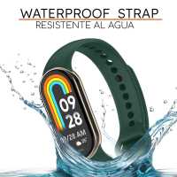 Ociodual Correa de Recambio Compatible con Xiaomi Mi Band 9 y Mi Band 8, de color Verde Meditación, Repuesto de Silicona Suave Flexible Sport Goma Transpirable - details 5