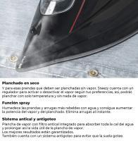 Mellerware - Plancha de Vapor Steezy! Potencia 3000W. Suela de cerámica. Plancha en seco. Home appliance. Plancha de vapor para ropa - details 3