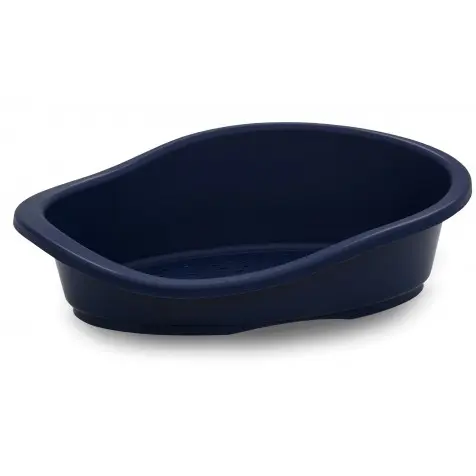 Cama de Plástico para Perros Comfort Azul - 50 x 35 x 16 cm - 1