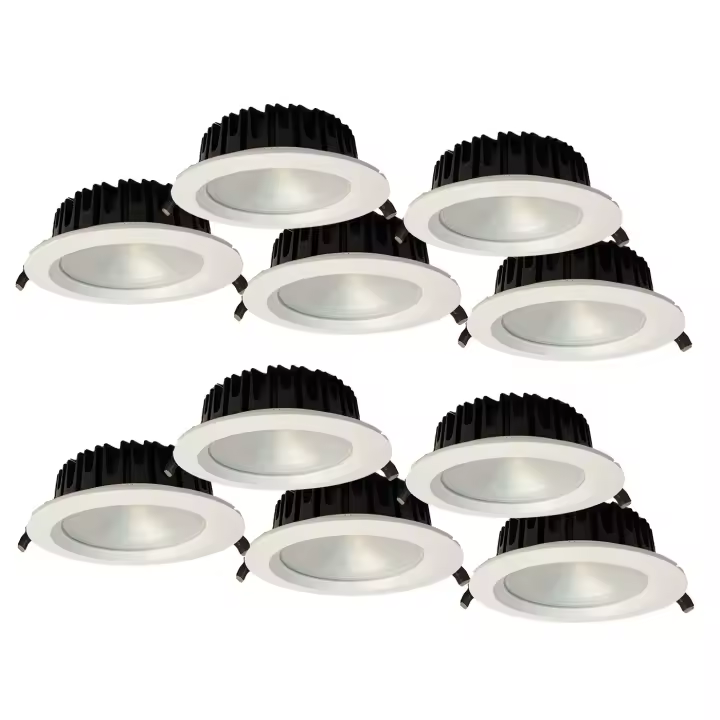 Foco empotrable LED - 21 W- 4000 K - 1750 Lm - ø185 mm - Corte ø177 mm - COB Essential W - Pack 10 unidades - AZABAK - 1