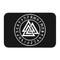 Alfombra De Entrada Con Diseño De Árbol De Vida Triquetra En Futhark Para Cocina Baño Sala De Estar Material Poliéster Antideslizante Impermeable Resistente Al Desvanecimiento - details 4