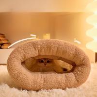 Bolsa De Dormir Para Gatos Invierno Grueso Y Suave Nido Caliente Para Perros Y Gatos Jóvenes Funda De Almohada De Mascota Semi-Abierta - details 2