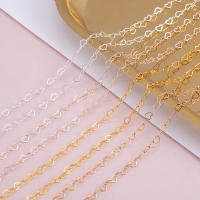 Cadena De Corazón De Cobre 3mm Para Collar Y Pulsera DIY Metal Dorado Plata Rosa Tamaño De Cada Corazón 3mm 1 Metro Por Pieza - details 6