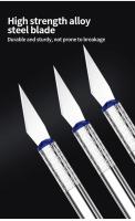 Set De 13 Knives De Metal Para Grabado De Coches Estilo Pluma Herramienta De Reparación Precisa DIY Antideslizante Para Arte Y Corte De Papel - details 3