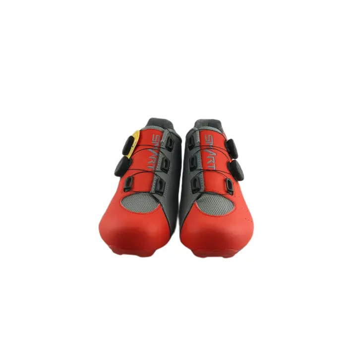 Zapatillas Smart Ciclismo, Ciclista, Doble Cierre Rotativo - Rojo - Talla 41 - 1
