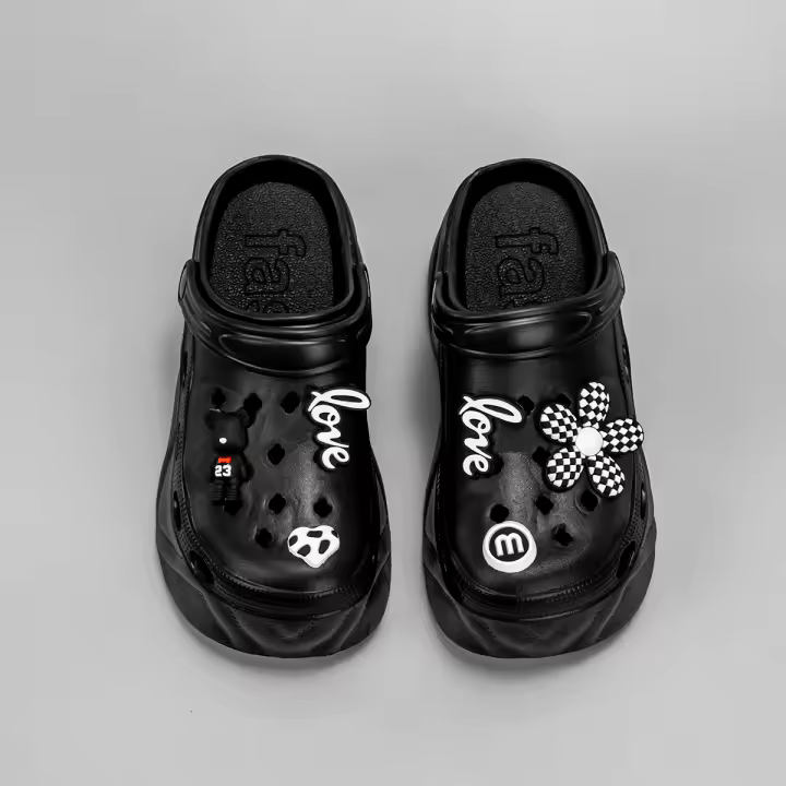 Sandalias De Tacón Alto Estampado De Oso Floral Nueva Moda X8809 Para Mujer Cuero Sintético Imitación Plataforma Casual - 1
