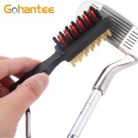 Golf Club Brush, Club Groove Cleaner, Golf Club Dual Sided Nylon and Bristle Brush, Golf Cleaning Tool for Cleaning Club Face & Groove - details 2
