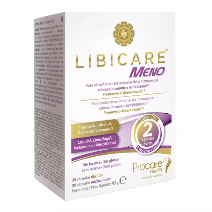 Procare Health Libicare Meno, 30 + 30 Comprimidos - Complemento Alimenticio Para Mujeres - 1