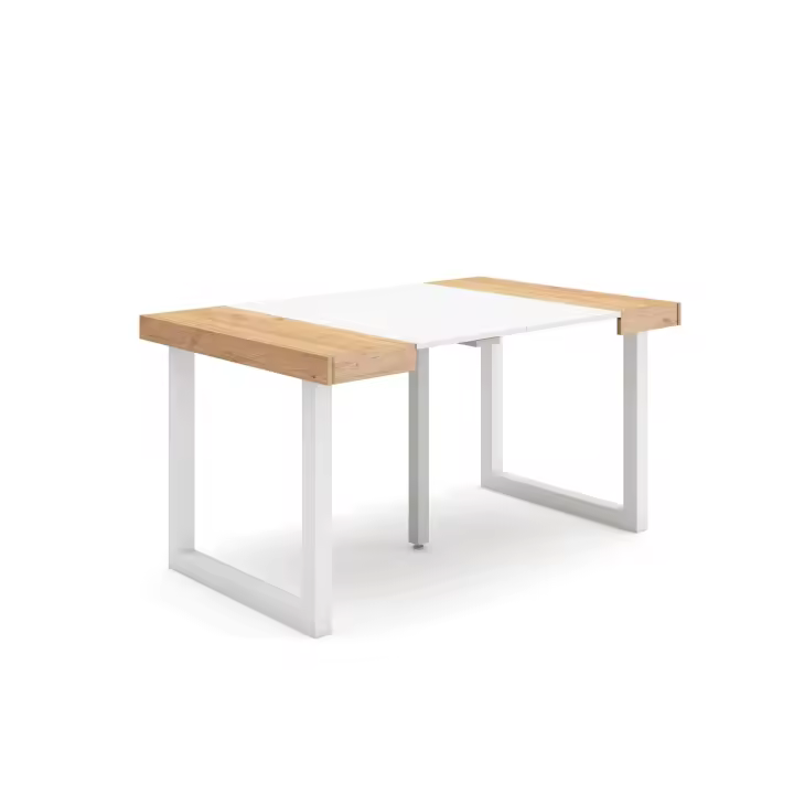 Skraut Home - Mesa Consola Extensible - Tapa - 58/140x90x73cm - Práctica y Versátil - Estilo Moderno - Fácil Montaje - 1