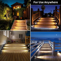 Lámpara Solar LED De Escalera Exterior Impermeable Para Decoración De Balcones Patio Puerta Frontal Y Valla Iluminación De Camino Moderna ABS IP65 - details 20
