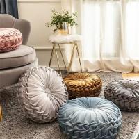 Cojín Decorativo De 3D Calabaza Para Sofá Asiento Redondo De Terciopelo Para Silla De Oficina Cojín Para Piso Y Cama - details 13
