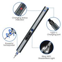Screwdriver Eléctrica Recargable 11-en-1 50-en-1 Mini Herramienta De Mantenimiento Para Teléfonos Móviles Y Computadoras Portátil Para El Hogar - details 2