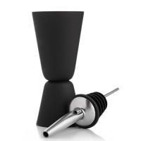 Tapa De Botella Dispensador De Aceite Y Vino Con Tapa De Madera Ecológico Metálico Para Cocina Y Barra Uso Práctico Y Duradero - details 1