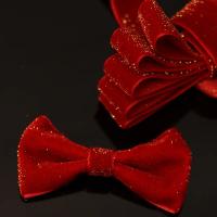 Cinta De Terciopelo Navidad Roja Para Año Nuevo Festival Cinta De Lazo Para Embalaje De Regalos Y Escena Del Festival 10/16/20/25/38mm Polyester - details 2