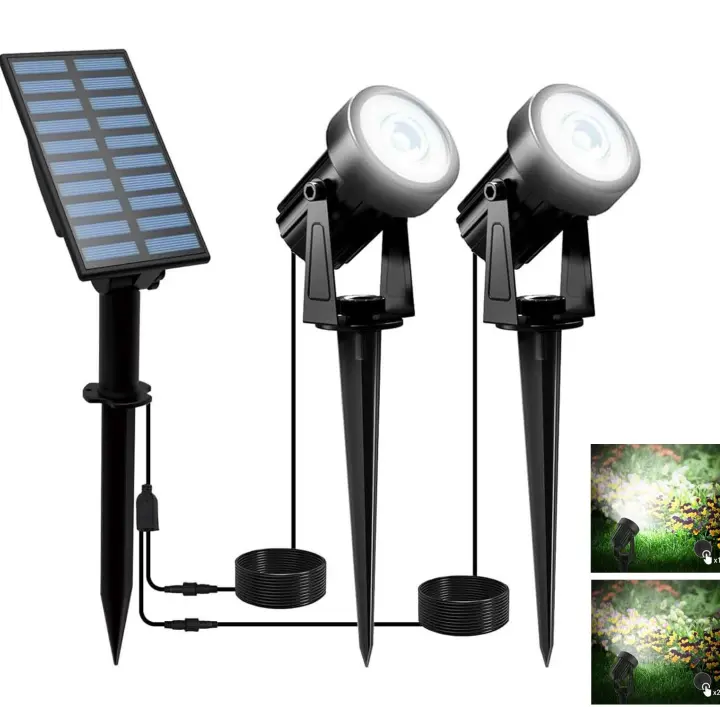 Lámpara Solar LED Para Jardín IP65 3000K/6000K Decoración De Árboles Camino Paisaje Luz De Pared Para Exterior Moderno - 1