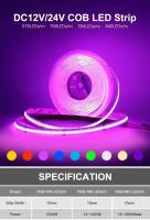 Tira De Luces LED RGB Flexible 5-10M 480LEDS 784LEDS 840LEDS DC 12V 24V CCT RGBCCT RGBW RGBWW Blanco Cálido NW Fita LED Para Decoración De Hogar - details 0