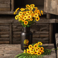 Busto De Girasoles Artificiales 13 Cabezas Flor Real Toque Para Jardín Fiesta De Boda Casa Exposición Perfecto - details 1