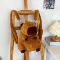 Mochila De Peluche Capybara Kawaii Moda Muñeco De Peluche Bolsa De Hombro Para Niños Bolsa Miniatura Regalo Para Novia - details 0