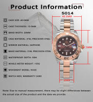 Reloj Mecánico Para Hombre DWAYNE CAMPBELL NH35 Resistente Al Agua Acero Inoxidable Vidrio De Zafiro Luminoso Regalo Ideal Para Negocios - details 3