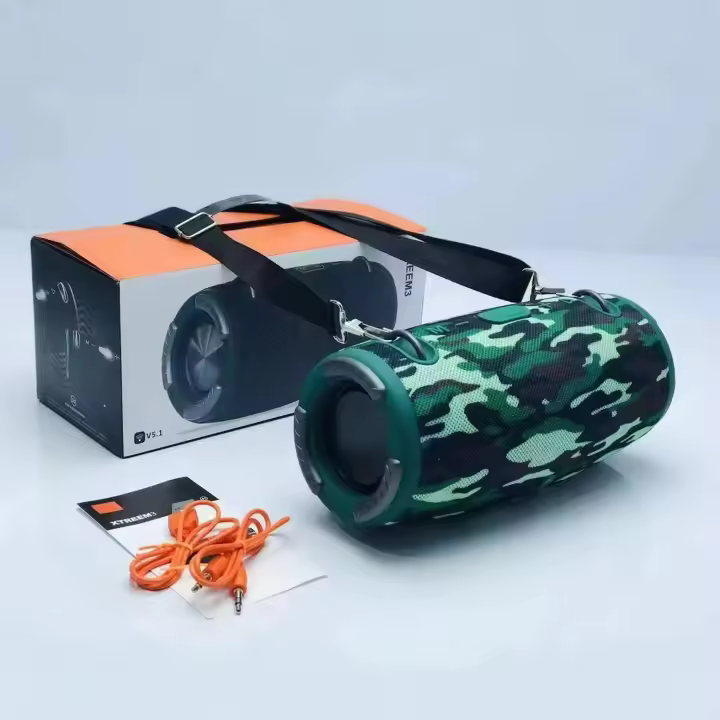Altavoz Bluetooth portátil, altavoz inalámbrico Bluetooth 5,0 with Graves Estéreo 3D de alta fidelidad, Katería Integrada de 1000 mAh, 10 horas de reproducción - 1