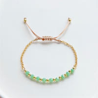 Pulsera De Cadena Dorada Para Mujer Con Cristales Facetados Pulsera Bohemia De Moda Hecha a Mano Para Fiestas Aniversarios Regalos - details 5