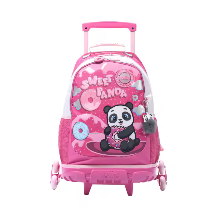 Totto Mochila infantil ruedas Sweet Panda -Dimensiones:33 x 47.5 x 16 cm-Material: Poliester - 1
