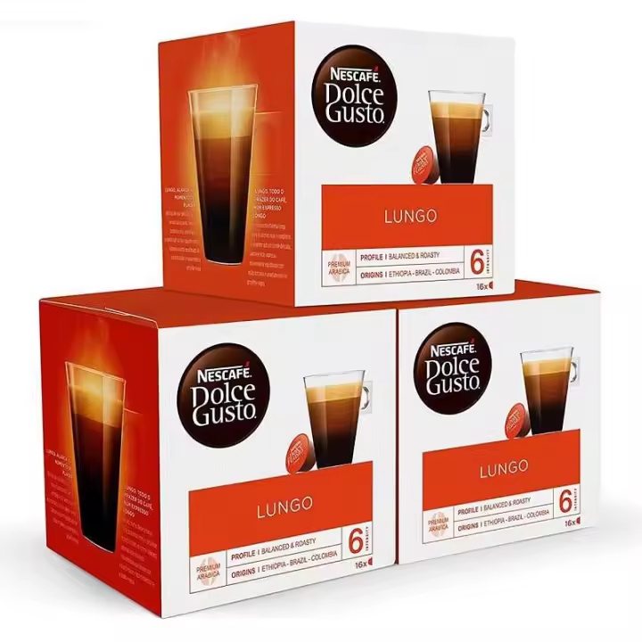 Café Lungo Pack 48 cápsulas Dolce Gusto 12423325X3 Raíz Inicio Dolce Gusto Dolce Gusto Nescafé dolce gusto - 1