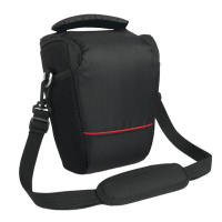 Bolsa Suave Para Cámara DSLR De Nylon Ajustable Para Canon Nikon Sony Impermeable Con Correa De Hombro Y Cierre De Cremallera - details 4