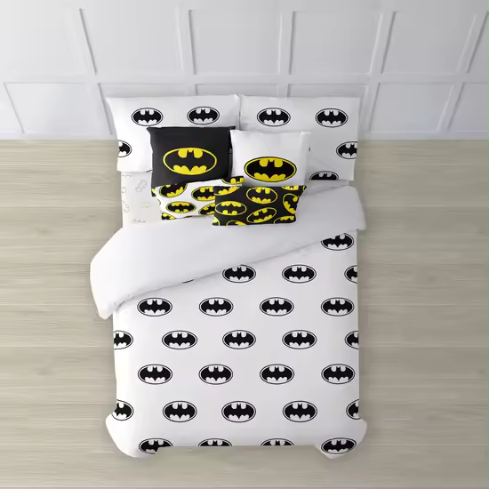 BL BELUM  Funda nórdica Batman  Funda nórdica Modelo Batman Basic  Funda Nórdica con Botones  Funda nórdica 100% algodón  Funda Nórdica de Calidad  Funda Nórdica - Funda Nórdica Extrasuave - Funda Nórdica 100% Made in Spain - 1
